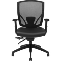 Chaises &agrave; bras Multi-Tilter, Vinyle, Noir, Capacit&eacute; 300 lb Les Fournitures Industrielles Méga