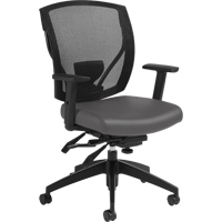 Chaises &agrave; bras Multi-Tilter, Vinyle, Charbon, Capacit&eacute; 300 lb Les Fournitures Industrielles Méga