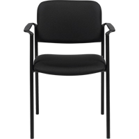 Chaises empilables, Tissu, Hauteur 32", Capacit&eacute; 300 lb, Noir Les Fournitures Industrielles Méga