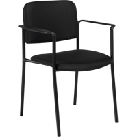 Chaises empilables, Tissu, Hauteur 32", Capacit&eacute; 300 lb, Noir Les Fournitures Industrielles Méga