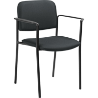 Stacking Chairs, Fabric, 32" High, 300 lbs. Capacity, Charcoal Les Fournitures Industrielles Méga