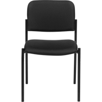 Chaises sans accoudoirs empilables, Tissu, Hauteur 32", Capacit&eacute; 300 lb, Noir Les Fournitures Industrielles Méga