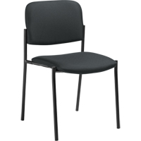 Chaises sans accoudoirs empilables, Tissu, Hauteur 32", Capacit&eacute; 300 lb, Charbon Les Fournitures Industrielles Méga