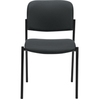 Chaises sans accoudoirs empilables, Tissu, Hauteur 32", Capacit&eacute; 300 lb, Charbon Les Fournitures Industrielles Méga