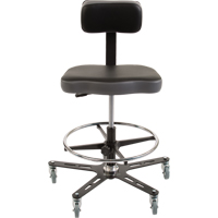 TF160 Industrial Grade Ergonomic Chair, Mobile, Adjustable Height, 300 lbs. Capacity Les Fournitures Industrielles Méga