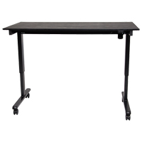 Bureau ajustable pour travail debout, , 45-1/4" h x 29-1/2" p, Noir Les Fournitures Industrielles Méga