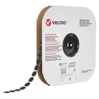 Velcoin&reg; Fastener, Loop, 3/4" Dia., Adhesive, Black Les Fournitures Industrielles Méga
