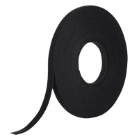 Ruban d'attaches One-Wrap, Boucle et crochet, 25 vg x 1/2", Auto-aggripant, Noir Les Fournitures Industrielles Méga