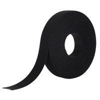 Ruban d'attaches One-Wrap, Boucle et crochet, 25 vg x 1", Auto-aggripant, Noir Les Fournitures Industrielles Méga