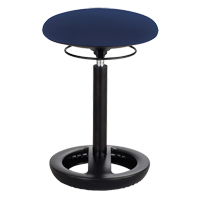 Chaise ergonomique Twixt, Stationnaire, Ajustable, , Mailles en polyester Si&egrave;ge, Bleu Les Fournitures Industrielles Méga