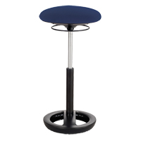 Chaise ergonomique Twixt, Stationnaire, Ajustable, , Mailles en polyester Si&egrave;ge, Bleu Les Fournitures Industrielles Méga