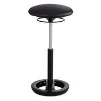 Chaise ergonomique Twixt, Stationnaire, Ajustable, , Mailles en polyester Si&egrave;ge, Noir Les Fournitures Industrielles Méga