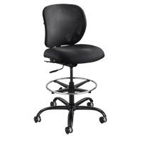 Vue Heavy-Duty Stool, Nylon, Black, 350 lbs. Capacity Les Fournitures Industrielles Méga