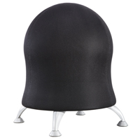 Chaise sph&eacute;rique Zenergy, Tissu, Noir, Capacit&eacute; 250 lb Les Fournitures Industrielles Méga