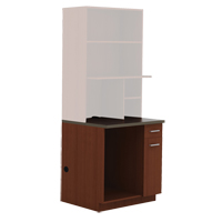 Armoire modulaire, M&eacute;lamine, 39" h x 36" la x 25" P, Acajou Les Fournitures Industrielles Méga