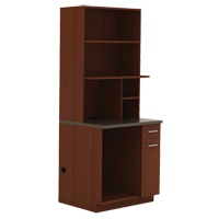 Armoire modulaire, M&eacute;lamine, 39" h x 36" la x 25" P, Acajou Les Fournitures Industrielles Méga
