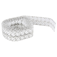 Attaches en jeton, Boucle et crochet, 3/4" dia., Adh&eacute;sif, Blanc Les Fournitures Industrielles Méga
