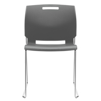 Chaise, Plastique, Hauteur 32-1/2", Capacit&eacute; 300 lb, Gris Les Fournitures Industrielles Méga