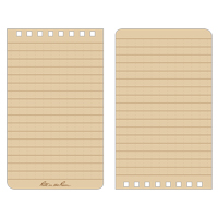 Carnet de notes de poche &agrave; spirale, Couverture souple, Havane, 100 Pages, 3" , 5"  Les Fournitures Industrielles Méga