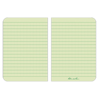 Livre m&eacute;mo, Couverture souple, Vert, 112 Pages, 3-1/2" , 5"  Les Fournitures Industrielles Méga