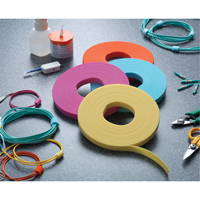 Ruban pour gestion des c&acirc;bles One-Wrap, Boucle et crochet, 25 vg x 3/4", Auto-aggripant, Aqua Les Fournitures Industrielles Méga