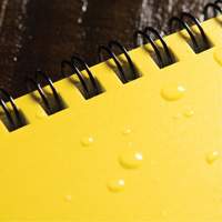 Carnet de notes de poche &agrave; spirale lat&eacute;rale, Couverture souple, Jaune, 64 Pages, 4-5/8" , 7"  Les Fournitures Industrielles Méga