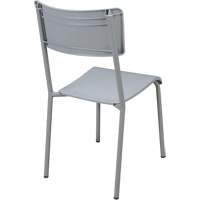 Chaises empilables Ventura, Polypropyl&egrave;ne, Hauteur 36", Capacit&eacute; 300 lb, Gris Les Fournitures Industrielles Méga
