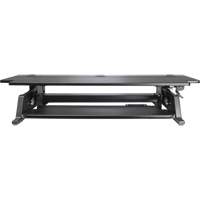 Poste de travail assis-debout Goya, Mod&egrave;le de bureau, 20" h x 42" la x 16" p, Noir Les Fournitures Industrielles Méga