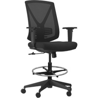 Activ Series Premium Synchro-Tilt Adjustable Chair, Fabric/Mesh, Black, 275 lbs. Capacity Les Fournitures Industrielles Méga