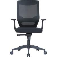 Activ Series Synchro-Tilt Office Chair, Fabric/Mesh, Black, 275 lbs. Capacity Les Fournitures Industrielles Méga