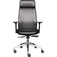 Activ Series High Back Executive Chair, Polyurethane/Vinyl, Black, 275 lbs. Capacity Les Fournitures Industrielles Méga