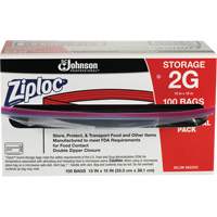 Ziploc&reg; Double Zip Food Storage Bags Les Fournitures Industrielles Méga