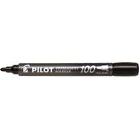 Pilot 100 Permanent Marker, Black, Bullet Tip Les Fournitures Industrielles Méga