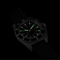 Montre Steel Navigator sur ensemble bracelet en caoutchouc noir de trois morceaux, Num&eacute;rique, &agrave; piles, 41 mm, Noir Les Fournitures Industrielles Méga