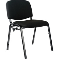 Chaises empilables, Tissu, Hauteur 32", Capacit&eacute; 250 lb, Noir Les Fournitures Industrielles Méga