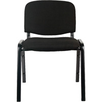 Chaises empilables, Tissu, Hauteur 32", Capacit&eacute; 250 lb, Noir Les Fournitures Industrielles Méga