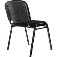 Chaises empilables, Tissu, Hauteur 32", Capacit&eacute; 250 lb, Noir Les Fournitures Industrielles Méga