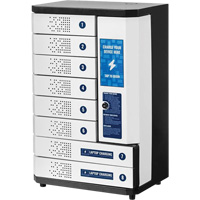 Casier de recharge libre-service &agrave; 8 baies KwikBoost Les Fournitures Industrielles Méga
