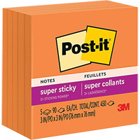 Super blocs-notes autocollantes Post-it Les Fournitures Industrielles Méga