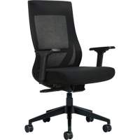 High-Back Weight-Sensing Synchro-Tilter, Mesh, Black Les Fournitures Industrielles Méga