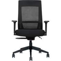 High-Back Weight-Sensing Synchro-Tilter, Mesh, Black Les Fournitures Industrielles Méga
