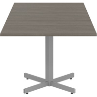 Table carr&eacute;e &agrave; hauteur r&eacute;glable Newland, 36" lo x 36" la x 29" h, Dessus de 1", Stratifi&eacute;, Brun Les Fournitures Industrielles Méga