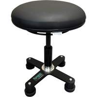Tabouret ergonomique OmniStool, Mobile, Ajustable, Vinyle Si&egrave;ge, Noir Les Fournitures Industrielles Méga