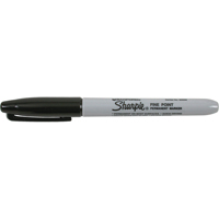 Permanent Markers - #15, Black, Fine Tip Les Fournitures Industrielles Méga