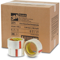 Rubans d'emballage Scotch 371, Adh&eacute;sif Thermofusible, 2 mils, 48 mm (1-22/25") x 100 m (328') Les Fournitures Industrielles Méga