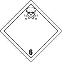 TDG Shipping Labels, Class 6.1, Toxic Substances, Vinyl Les Fournitures Industrielles Méga