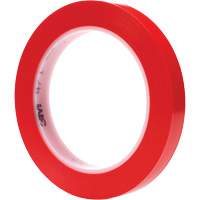 Ruban en vinyle 471, 12 mm (1/2") la x 32,9 m (108') lo, 5,3 mils, Rouge Les Fournitures Industrielles Méga