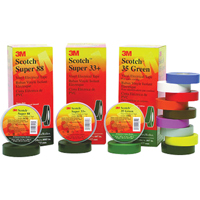 Rubans Super 33+ Scotch, 19 mm (3/4") x 20,1 m (66'), Noir, 7 mils Les Fournitures Industrielles Méga