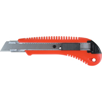 Couteau professionnel ATK300, 18 mm, Acier au carbone, Prise en Plastique Les Fournitures Industrielles Méga