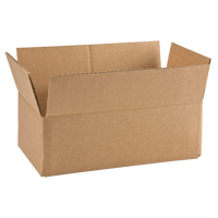 Boîte en carton ondul&eacute;, 12" lo x 6" la x 4" h, ondulations C Les Fournitures Industrielles Méga